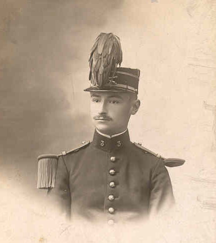Georges Vidal, é,lève officier à l'école d'Artillerie
